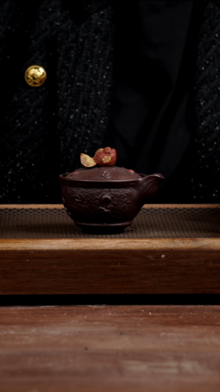 茶壶紫砂金玉满堂130CC