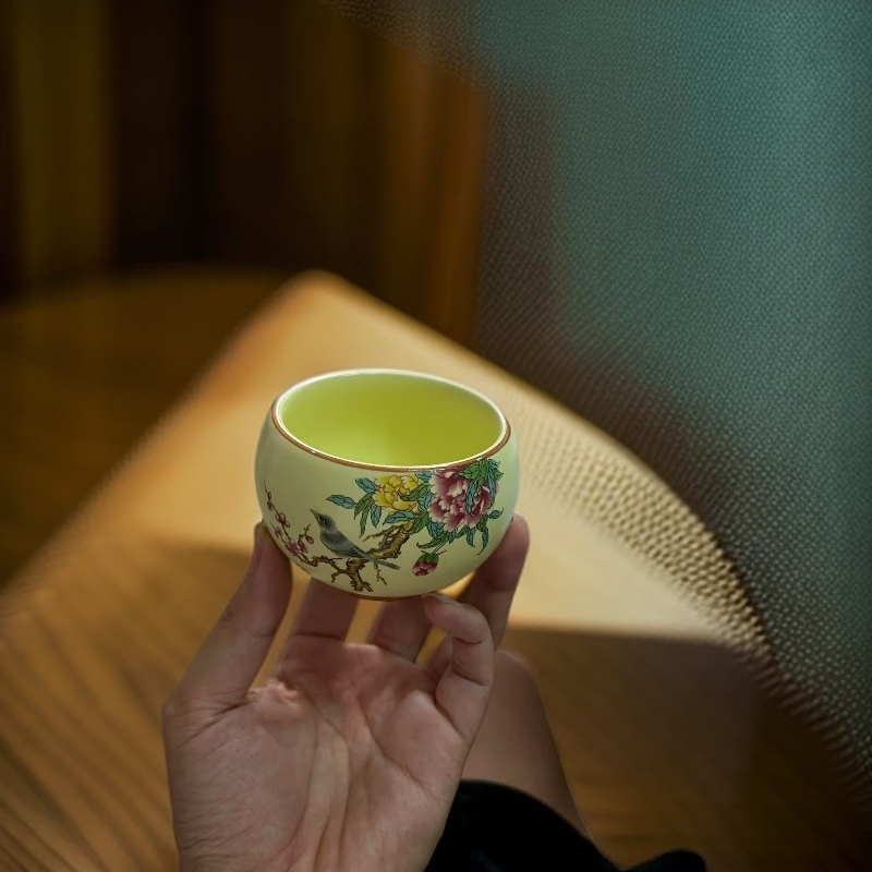 喜鹊铜钱主人杯  7022