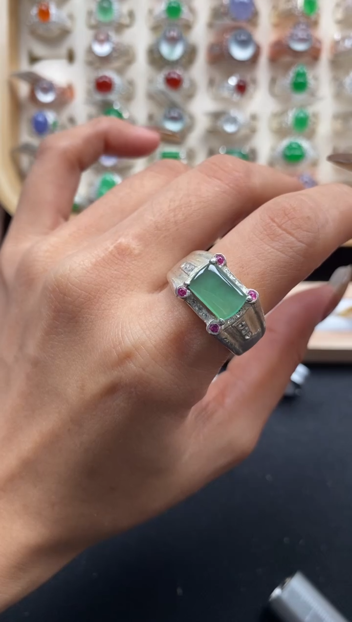 未镶嵌戒指翡翠缅甸天然a货翡翠