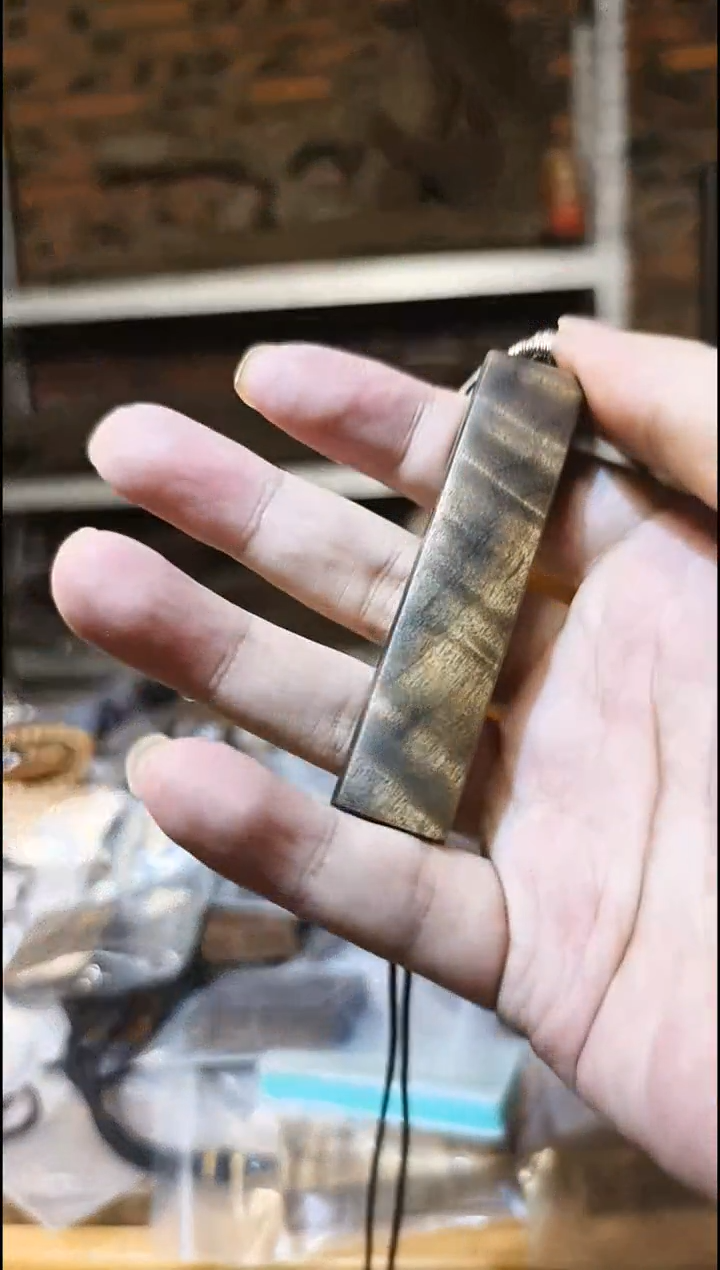 楠木（金丝楠）把件无事牌