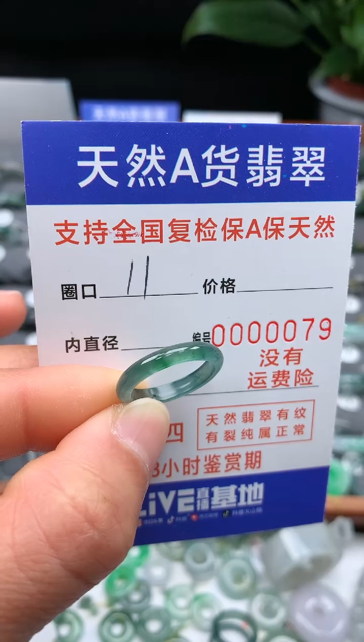 【闪购商品】翡翠戒指未镶嵌000000000000079