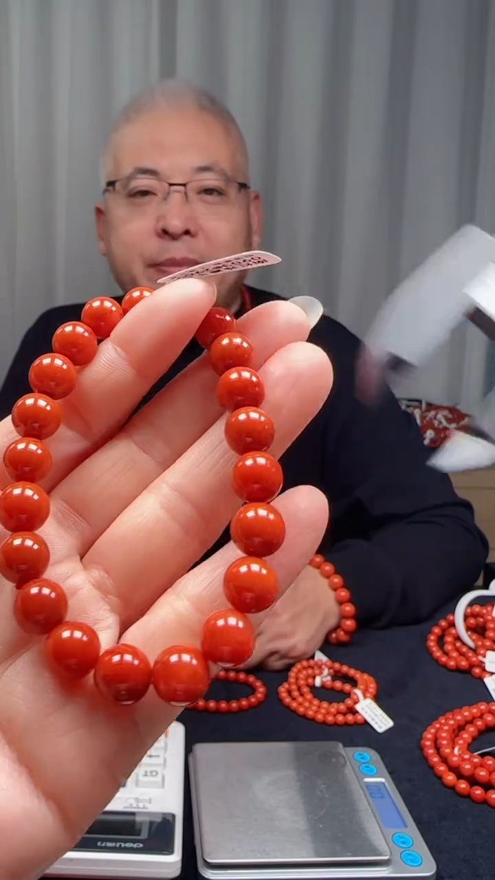 未镶嵌多样性发一件南红玛瑙9mm瓦西火焰纹圆珠单圈 