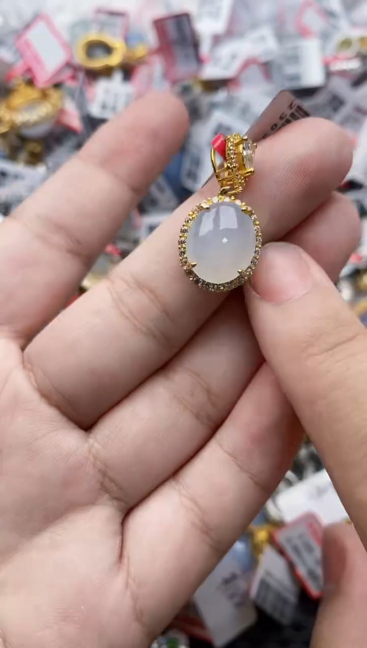 翡翠银S925镶嵌戒指2222---1