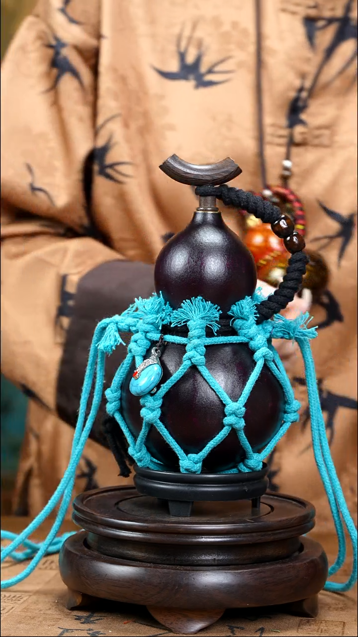 XB089网兜款大漆酒葫芦（现货现发）