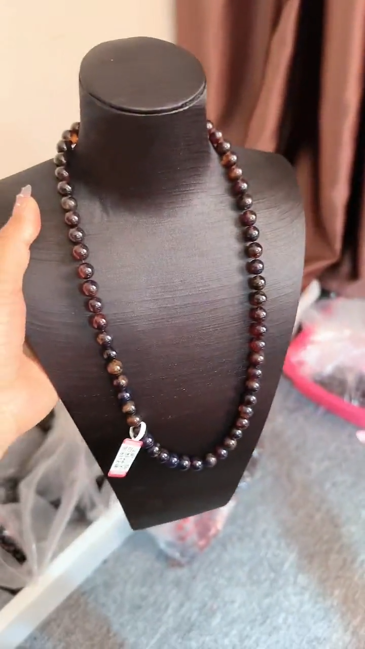 【闪购商品】琥珀手链未镶嵌规格9紫翳灵草妈妈链#55