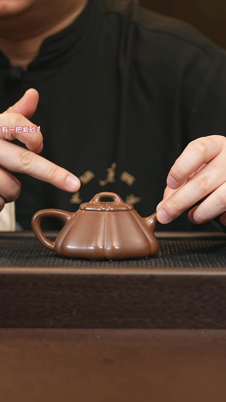 茶壶紫砂sqt zjf 0520023838 筋纹石瓢
