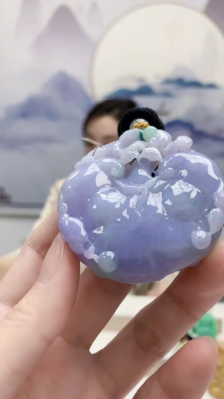 未镶嵌定制翡翠5160ry-毛货挂件82