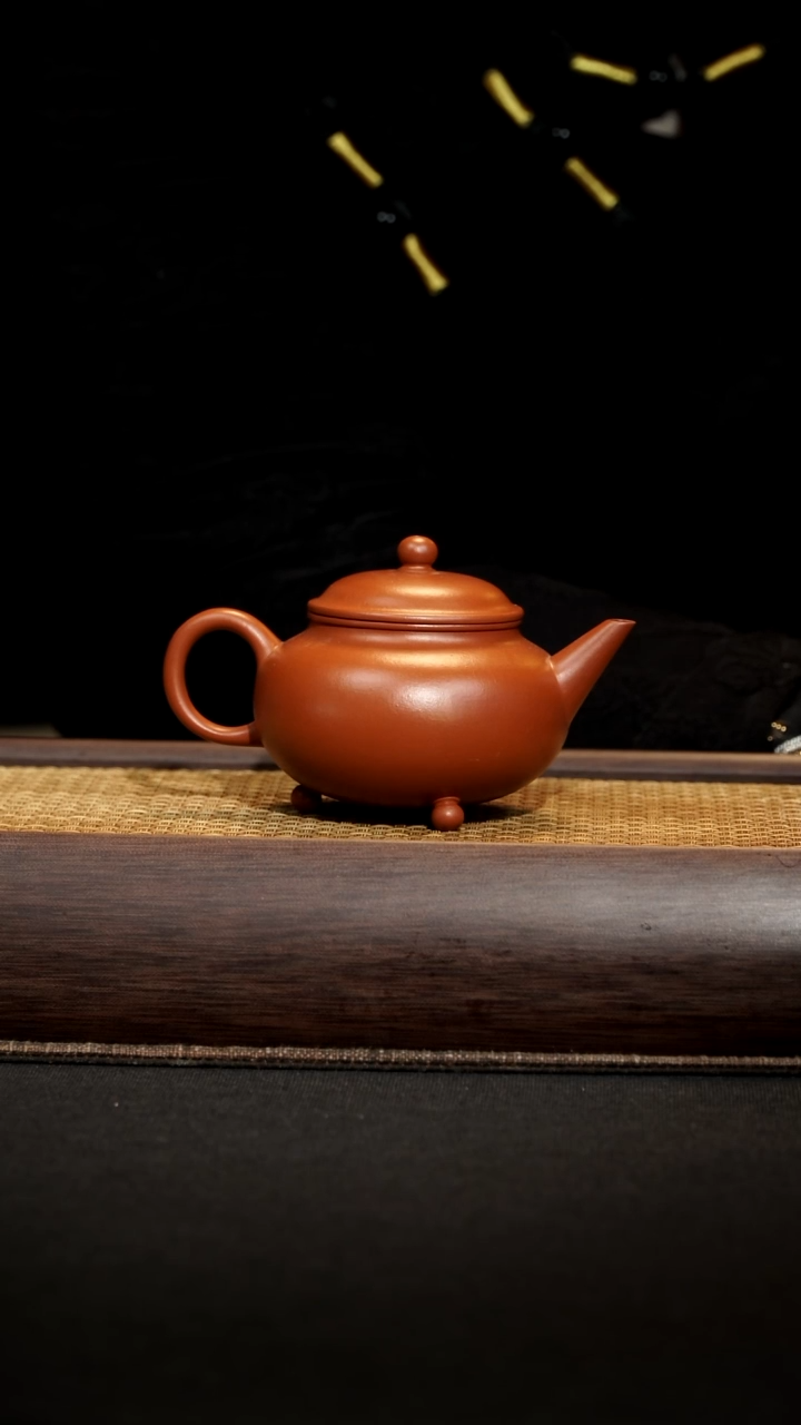 【闪购商品】紫砂茶壶标准水平朱泥130毫升