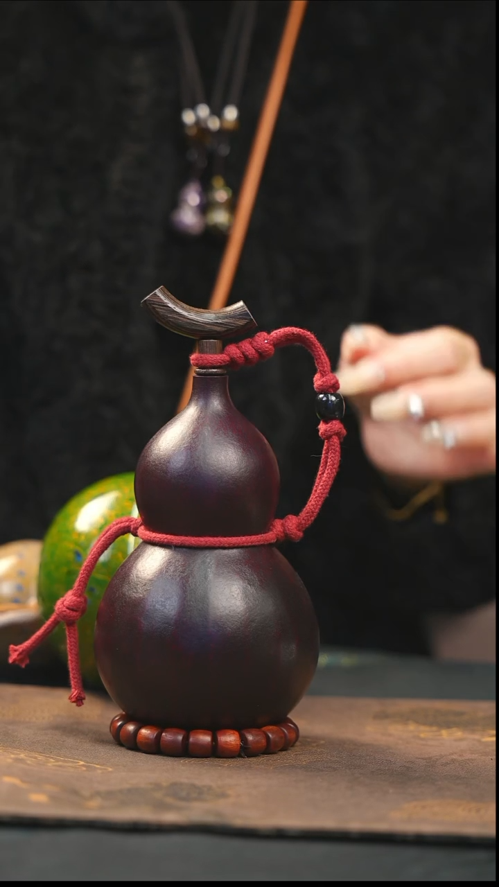 【闪购商品】XK203大漆酒葫芦不包手串及旋转底座