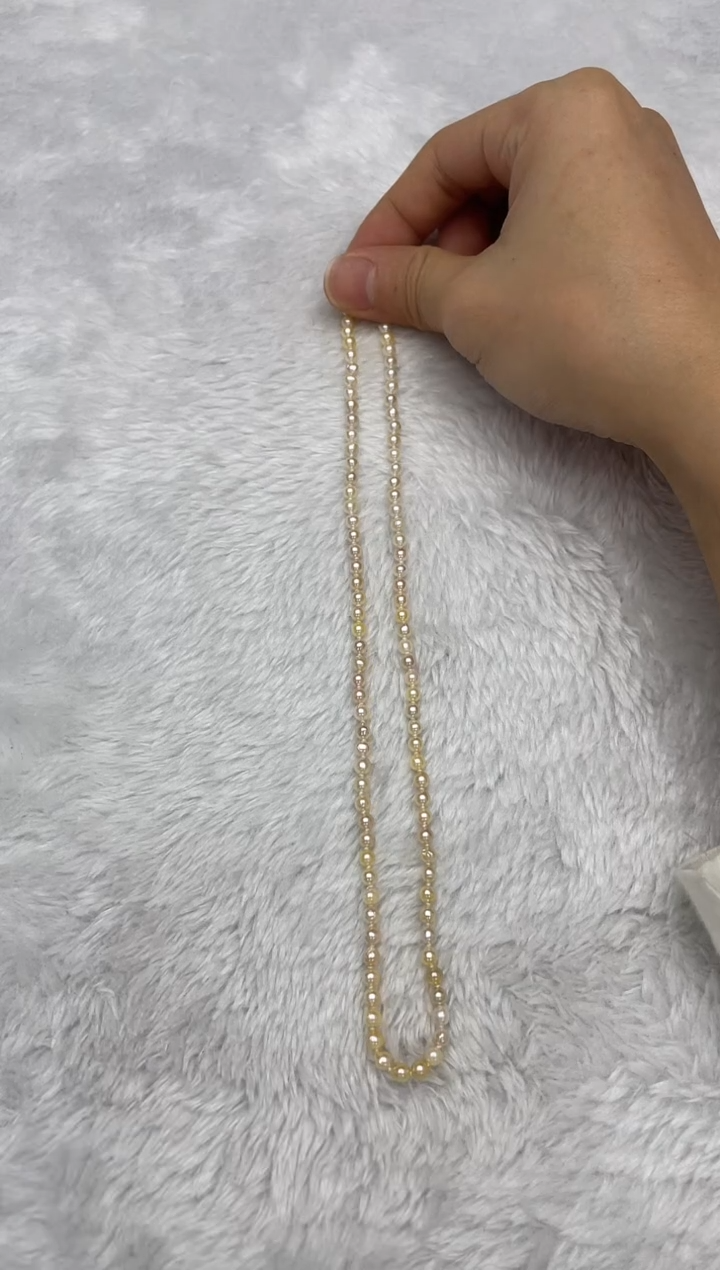 项链银S925镶嵌海水珍珠AK4-4.5mm