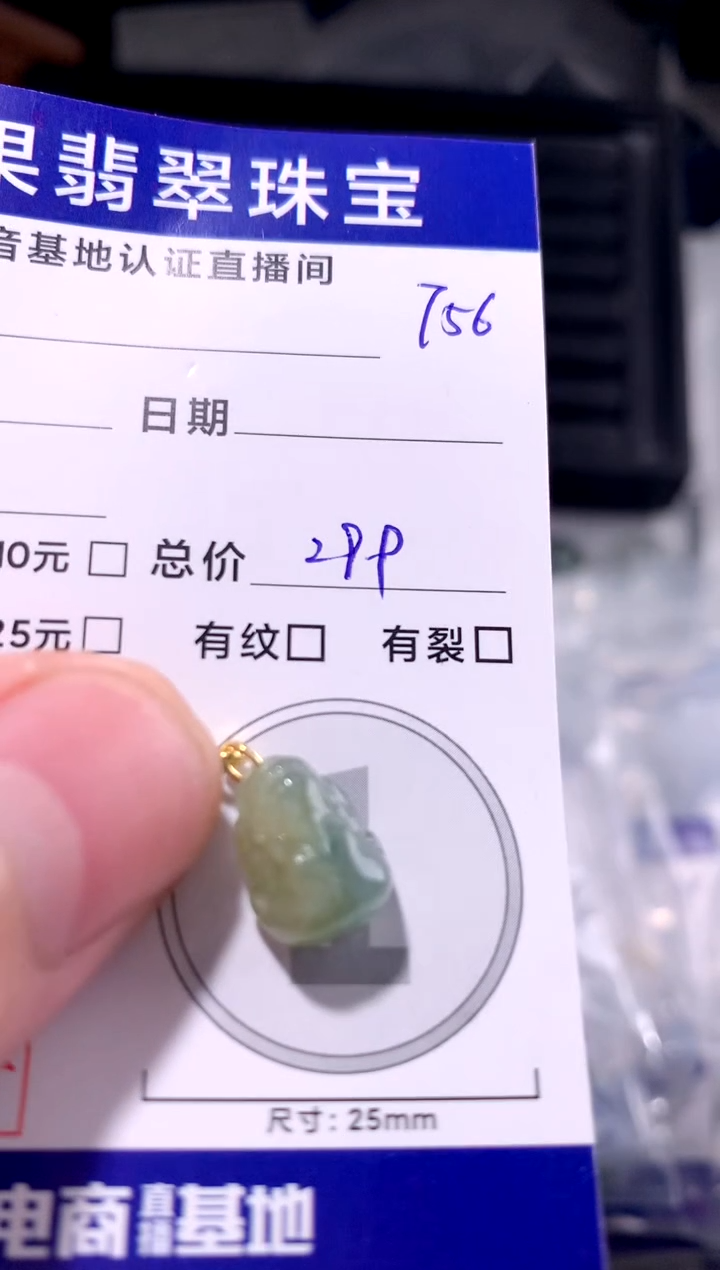 颈饰未镶嵌翡翠貔貅756