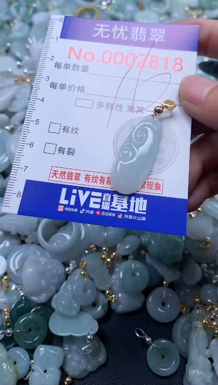 翡翠未镶嵌吊坠(不含链)2818