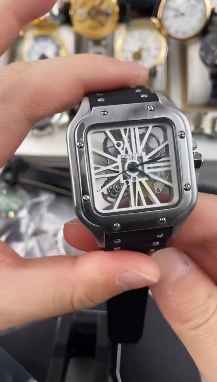 石英机芯锻造碳钢银圈方盘公爵