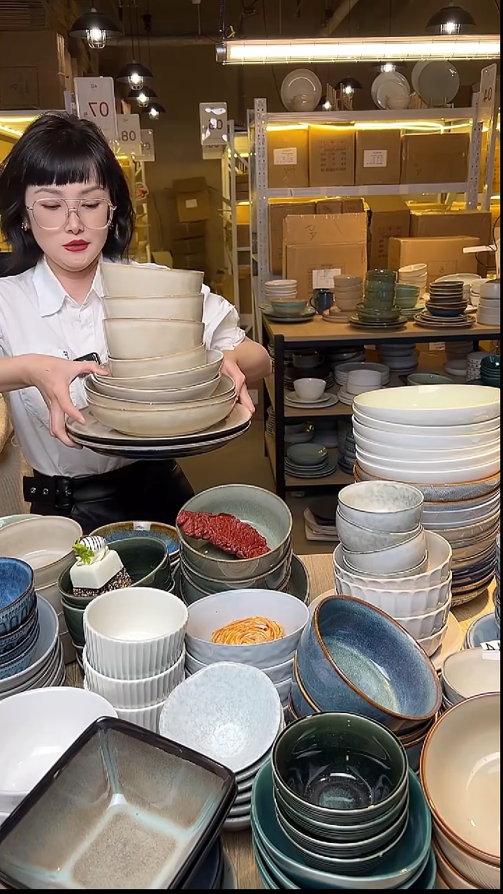 瓷49外贸尾货窑变釉下彩默认微瑕