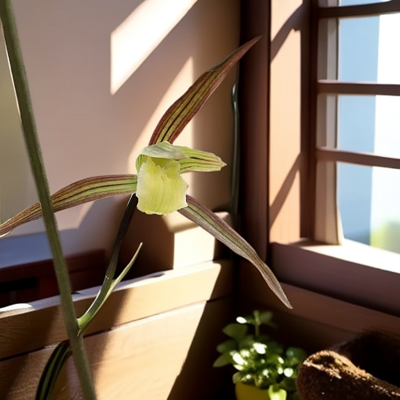 细叶寒兰珍贵兰花品种一物一拍