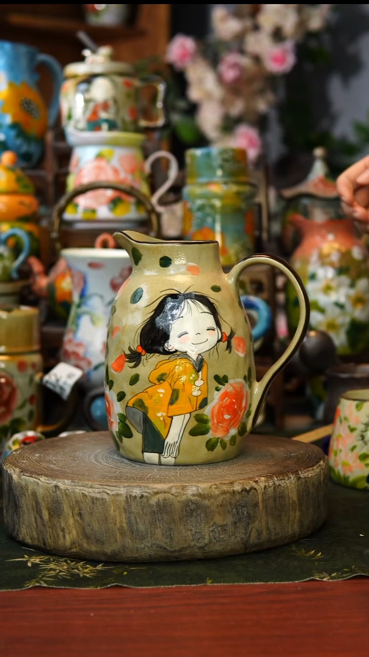 陶瓷129景德镇手工手绘釉下彩陶瓷