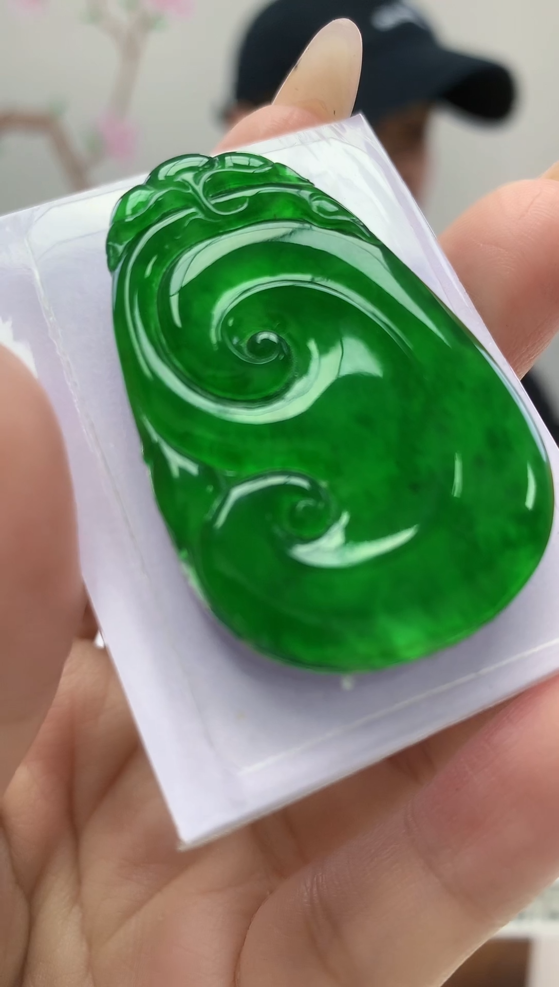 定制翡翠未镶嵌036xy-毛货如意47赠链子