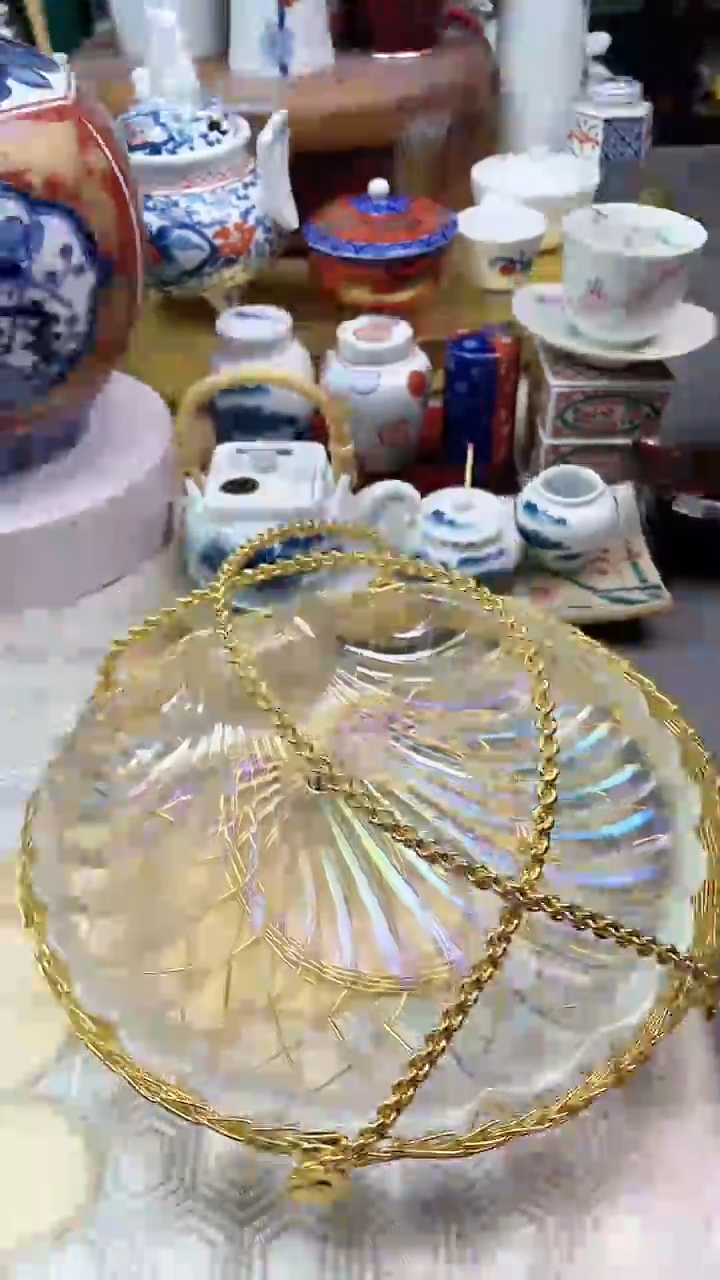 【闪购商品】盘日产水晶提梁盘