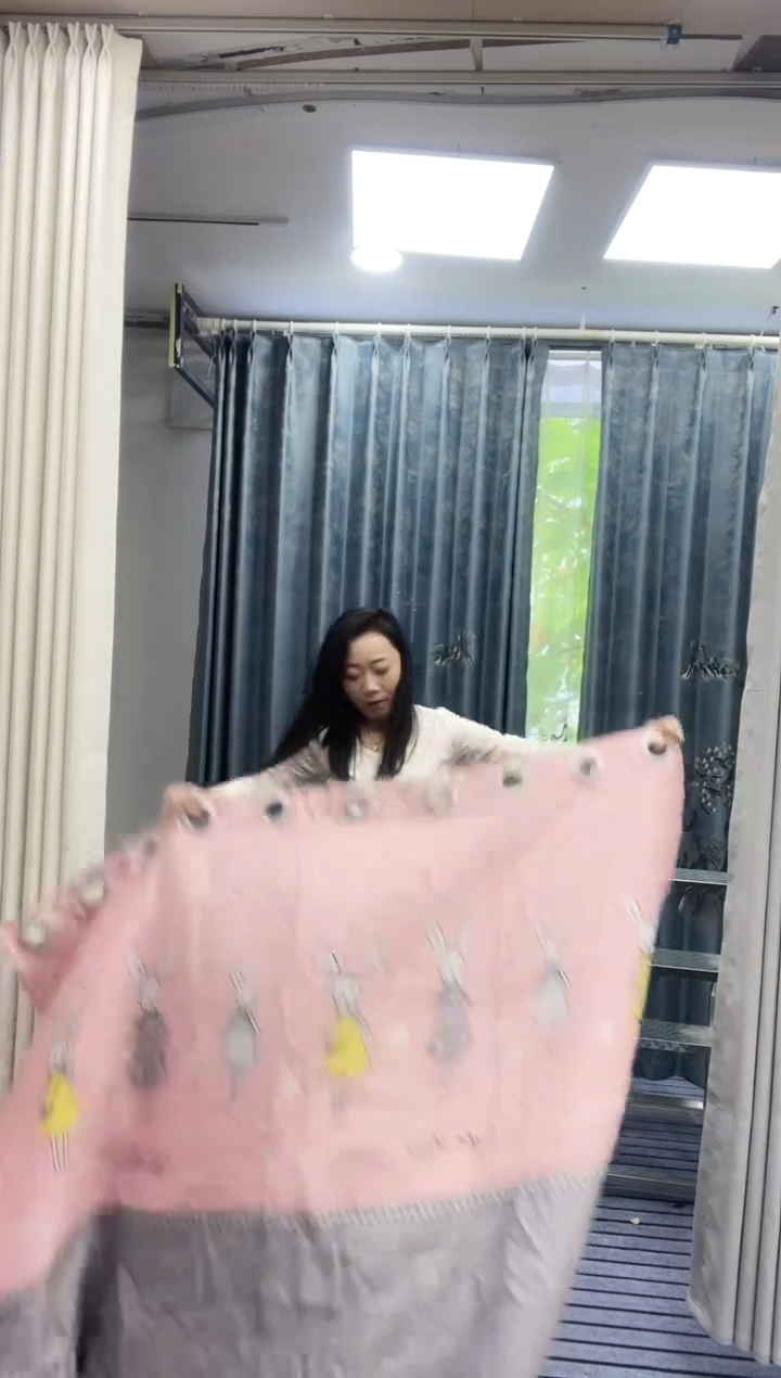 混纺棉麻兔子一对