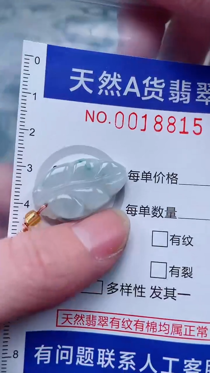 翡翠未镶嵌吊坠(不含链)1