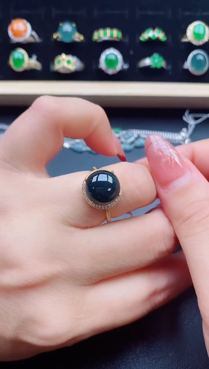 【闪购商品】翡翠戒指银S925镶嵌321321