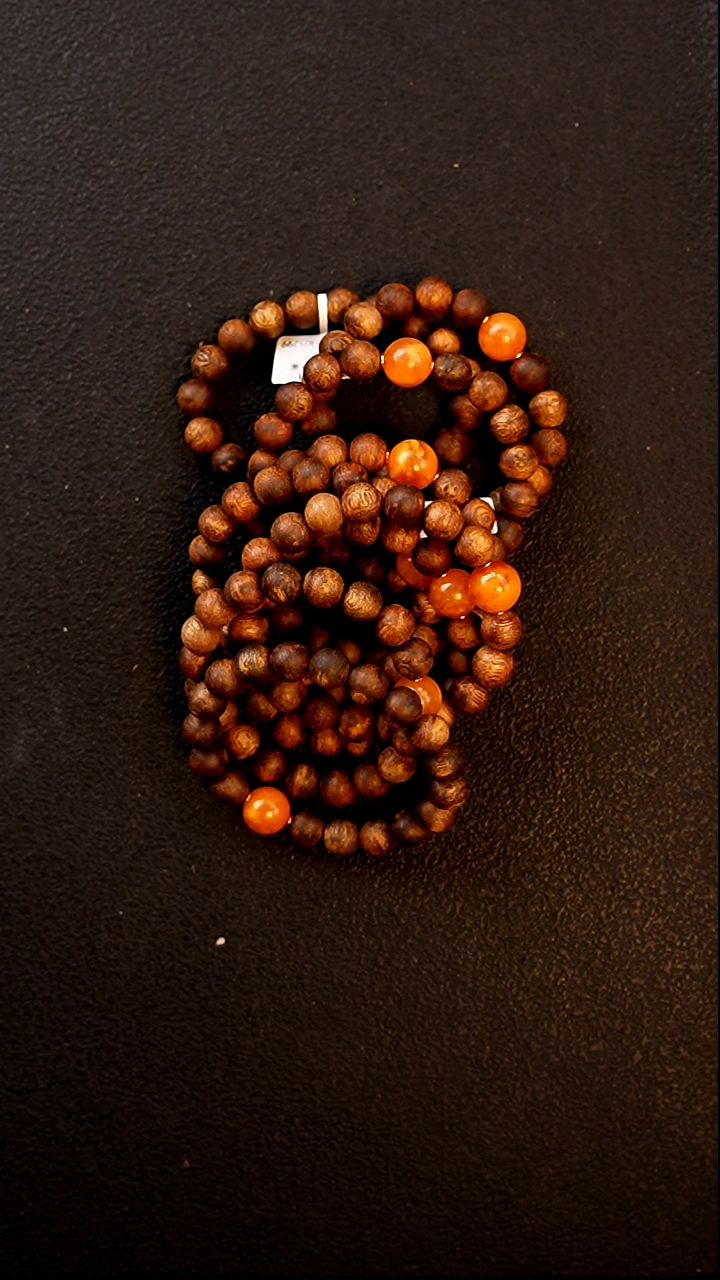 沉香手串多样性发其一 】10mm海南白棋圆珠单圈