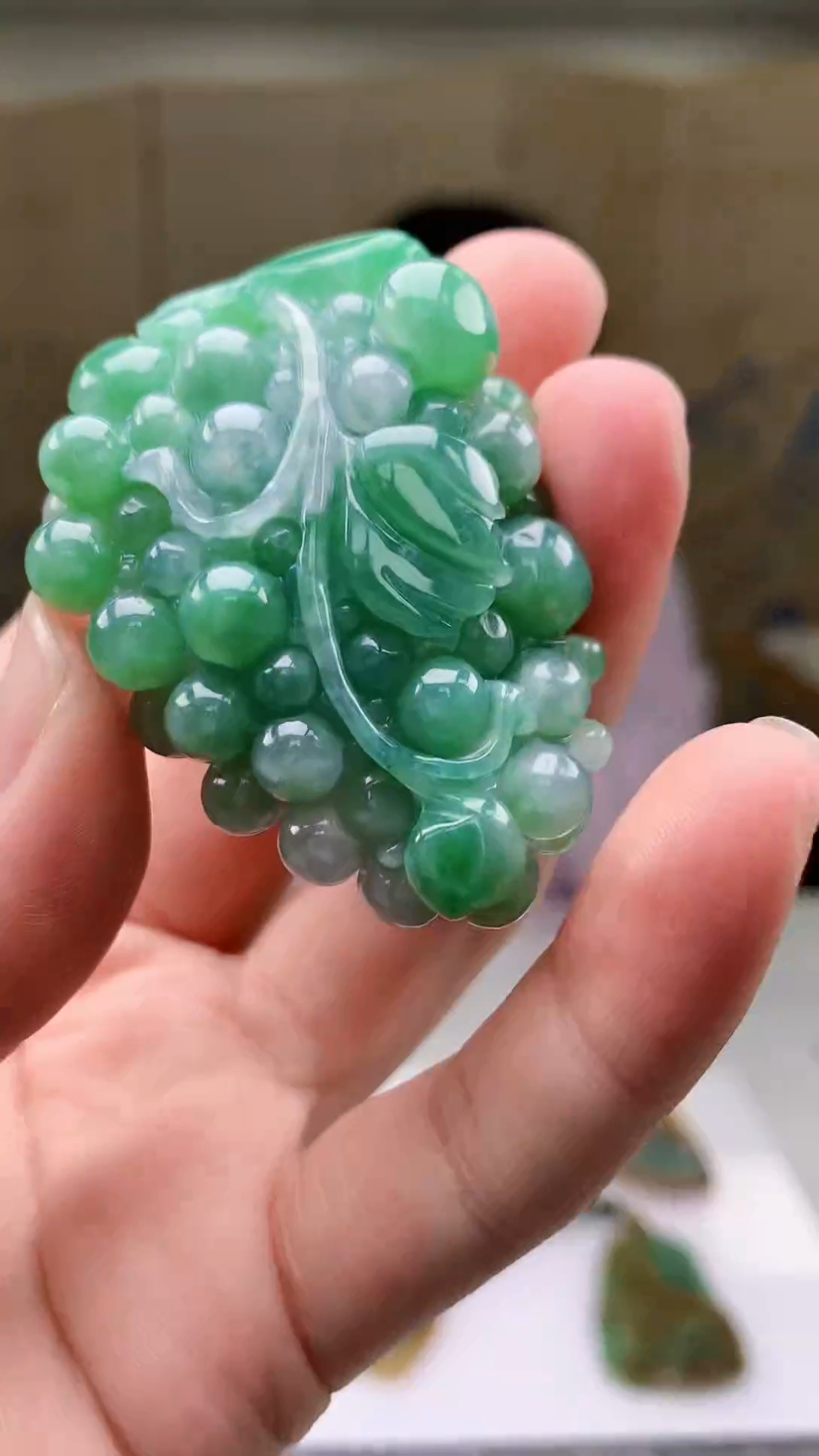 【闪购商品】定制翡翠未镶嵌4902bb-毛货挂件99