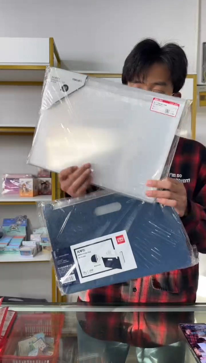 得力 风琴包 随机色款 *1个 