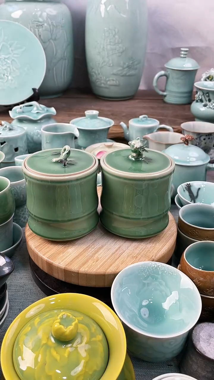 【闪购商品】2个 特价 微瑕 慧仙青瓷