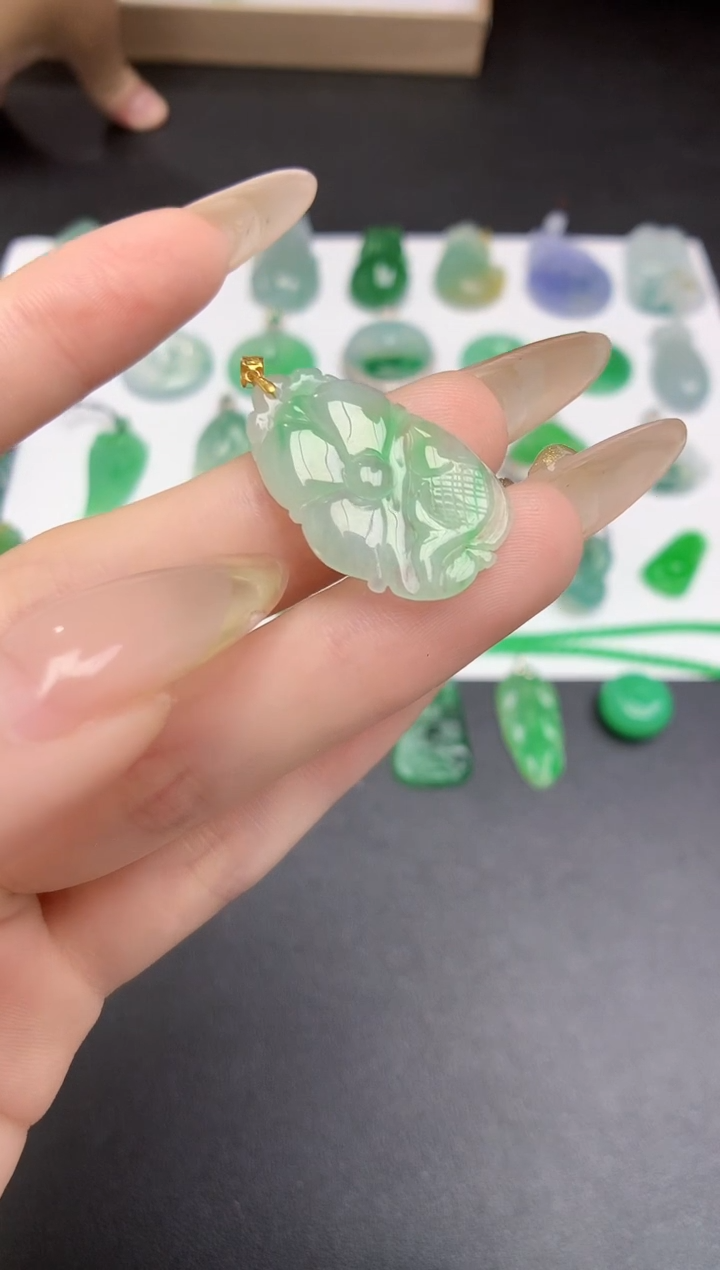 【闪购商品】定制翡翠18K金镶嵌00000