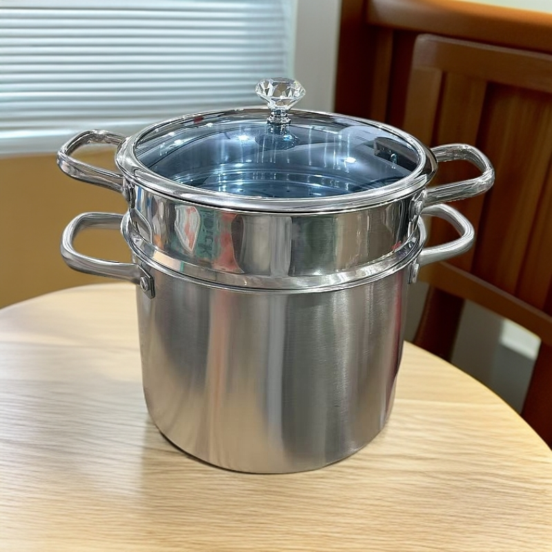 （戴）不锈钢直形双层高汤锅汤桶锅