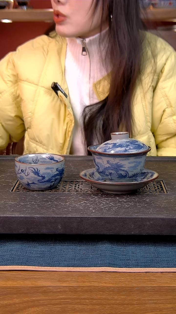 简装家用款2件套 老陶泥开片纹陶瓷茶具