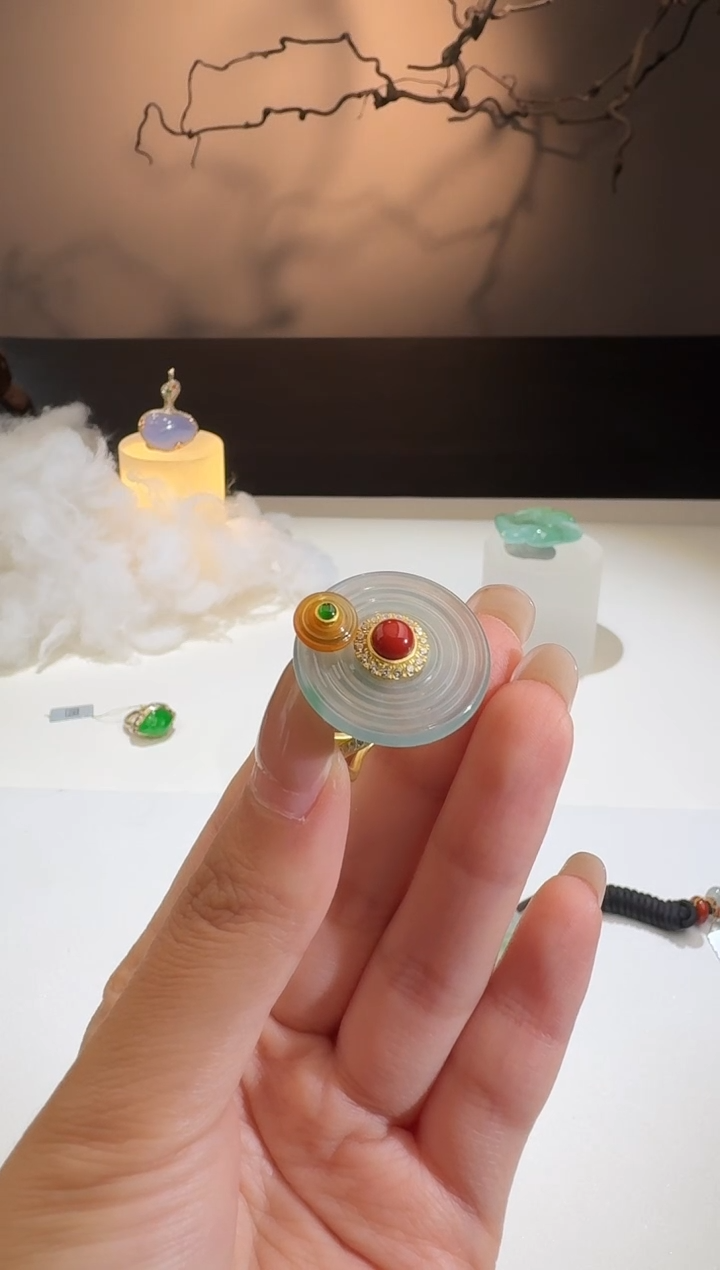 【闪购商品】翡翠戒指银S925镶嵌【鑫鑫】