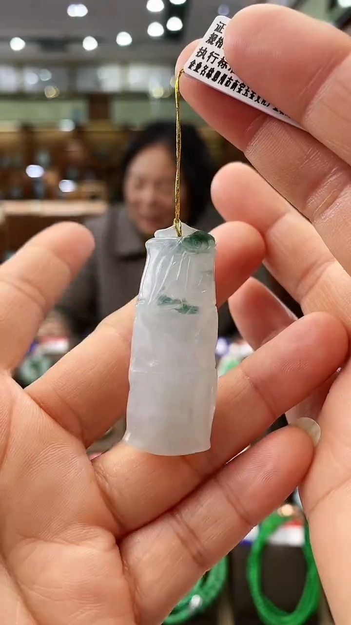 【闪购商品】翡翠颈饰未镶嵌竹节