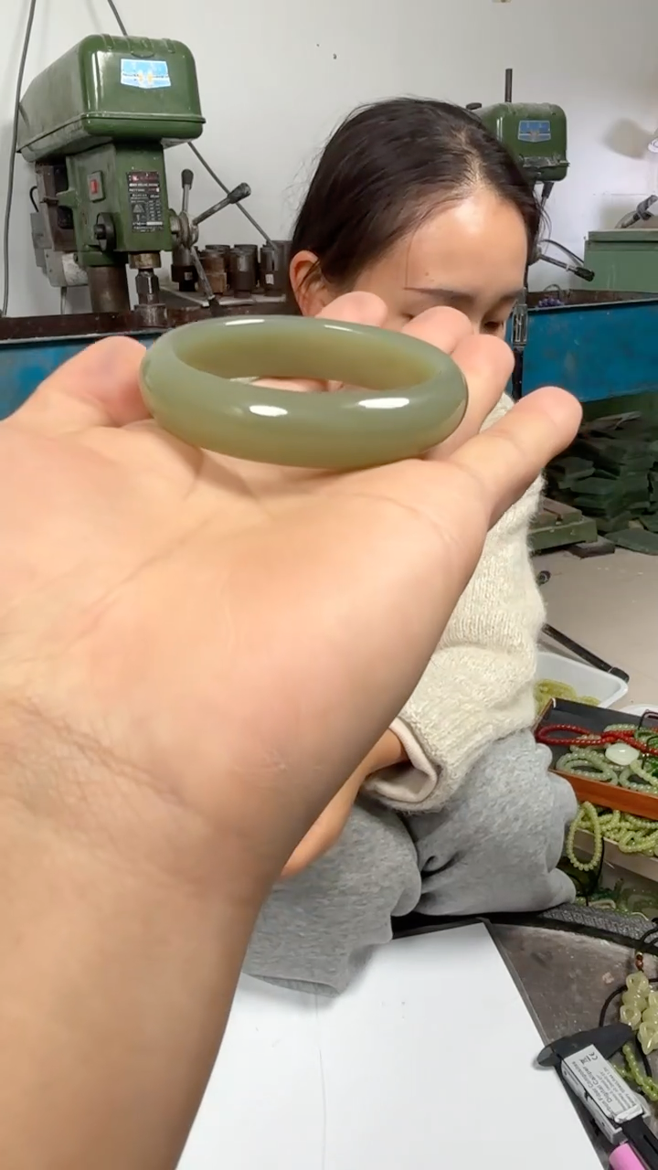 湖水绿正圈平安镯