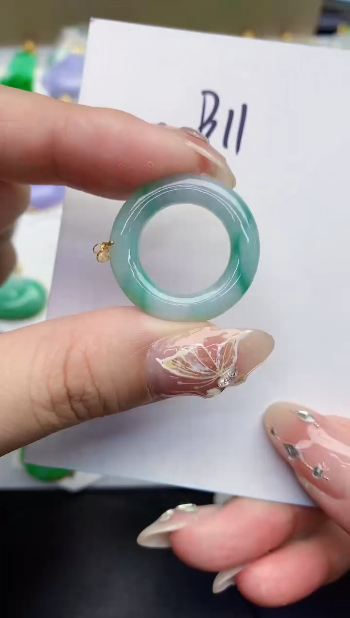 【闪购商品】翡翠颈饰18K金镶嵌0000000000