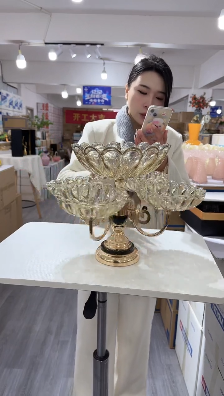 【闪购商品】琉璃瑞鸿花器-z-43早