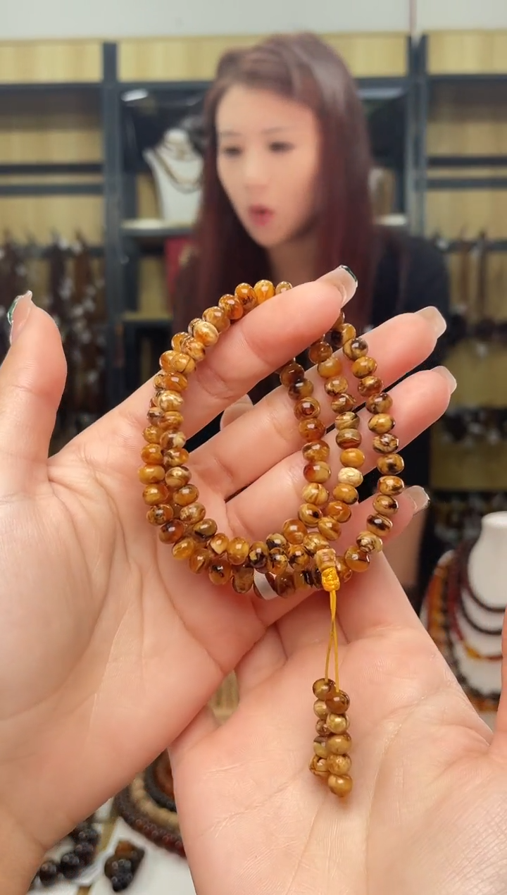 【闪购商品】琥珀裸石未镶嵌6+蜜蜡108