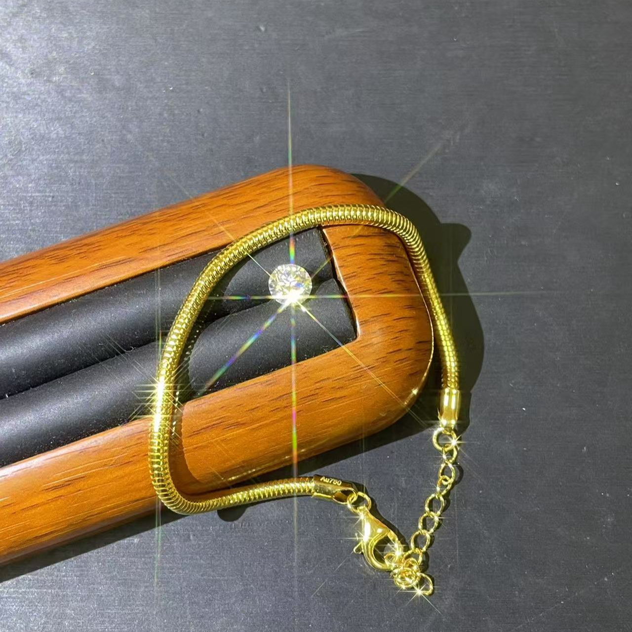 s667黄色粗蛇骨手链多样性发货