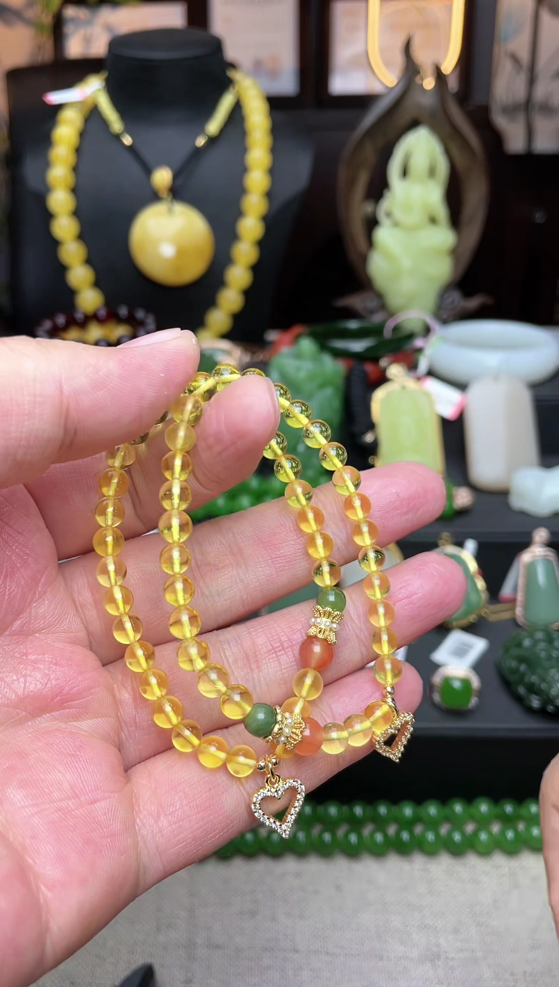 【闪购商品】琥珀手链未镶嵌f129多样性发其一