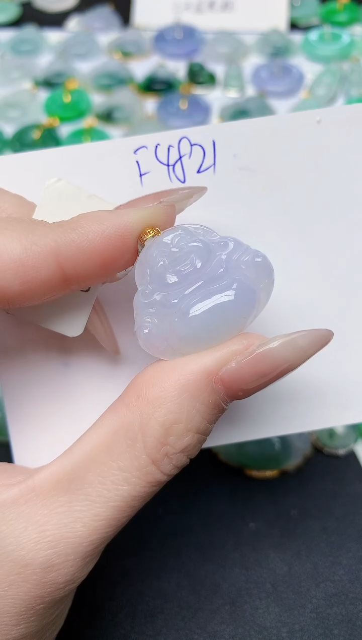 颈饰未镶嵌翡翠天然缅甸A货翡翠百元以上9元证书费自理