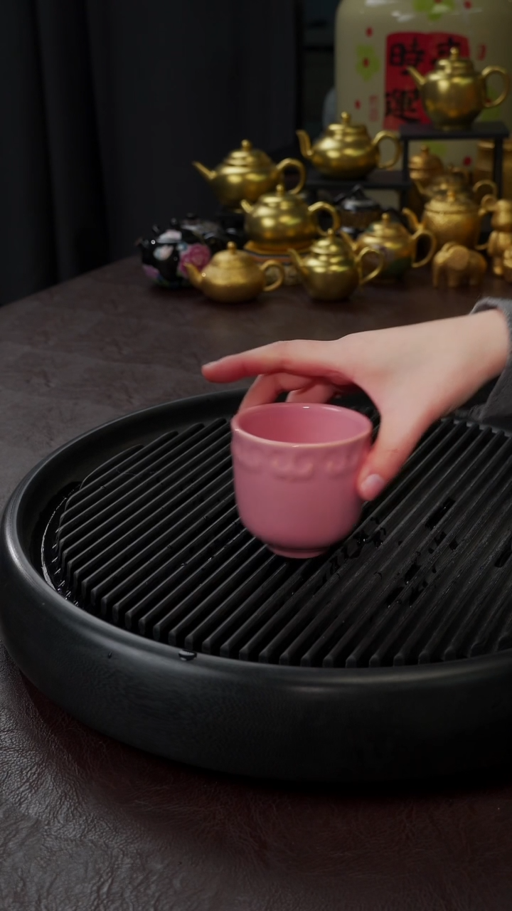 【闪购商品】杯【宜景窑桃夭粉】高香如意杯