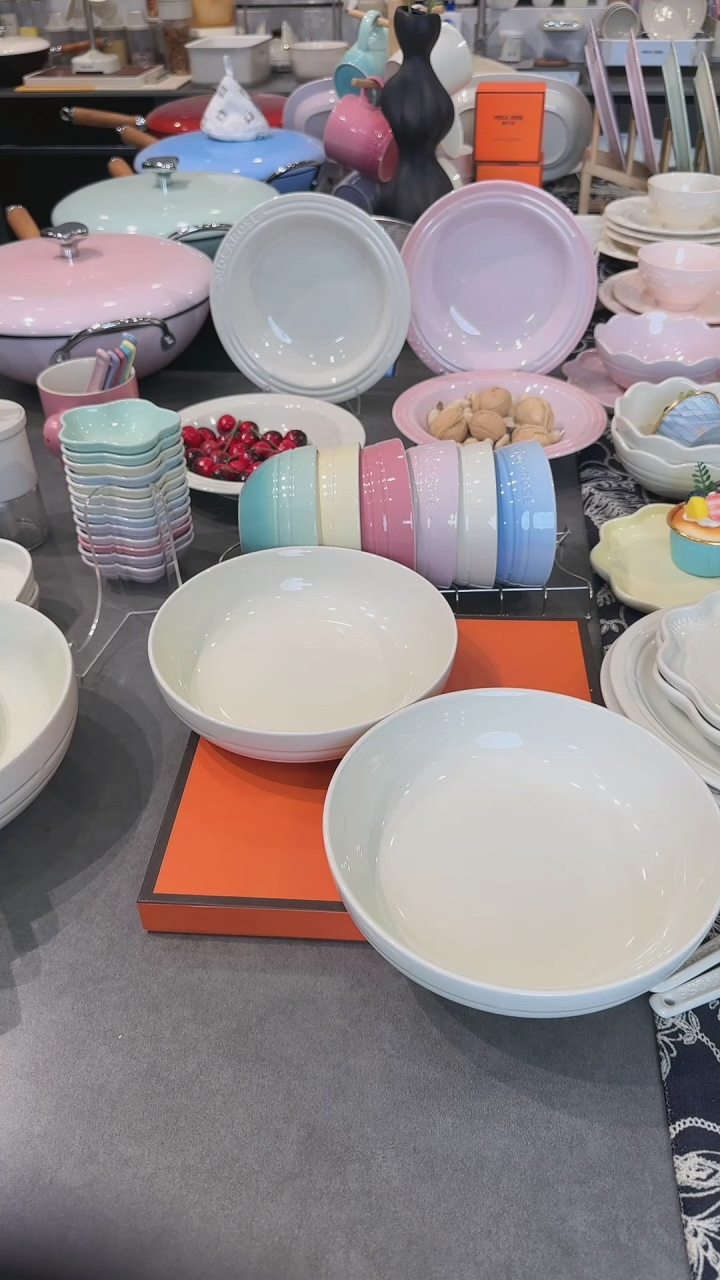 【闪购商品】瓷【2个装】炻彩深盘20cm-松露白