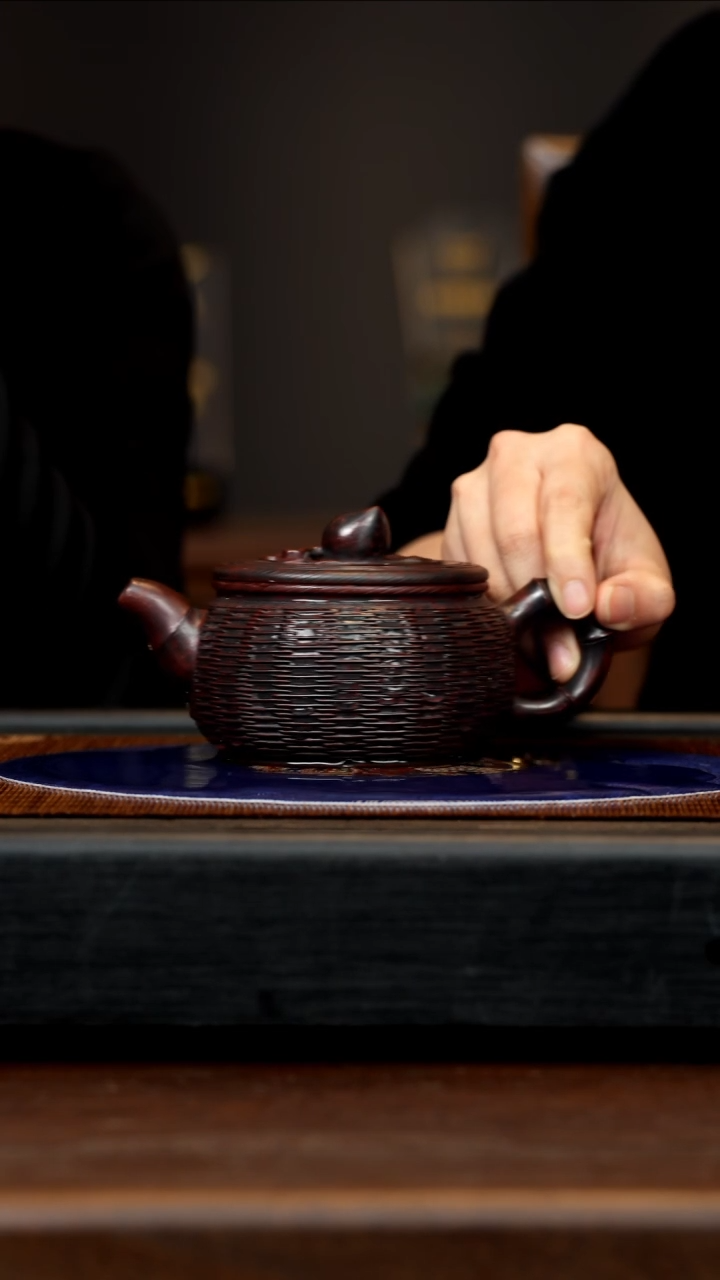 【闪购商品】紫砂茶壶CYL 紫御砂 竹编汉瓦