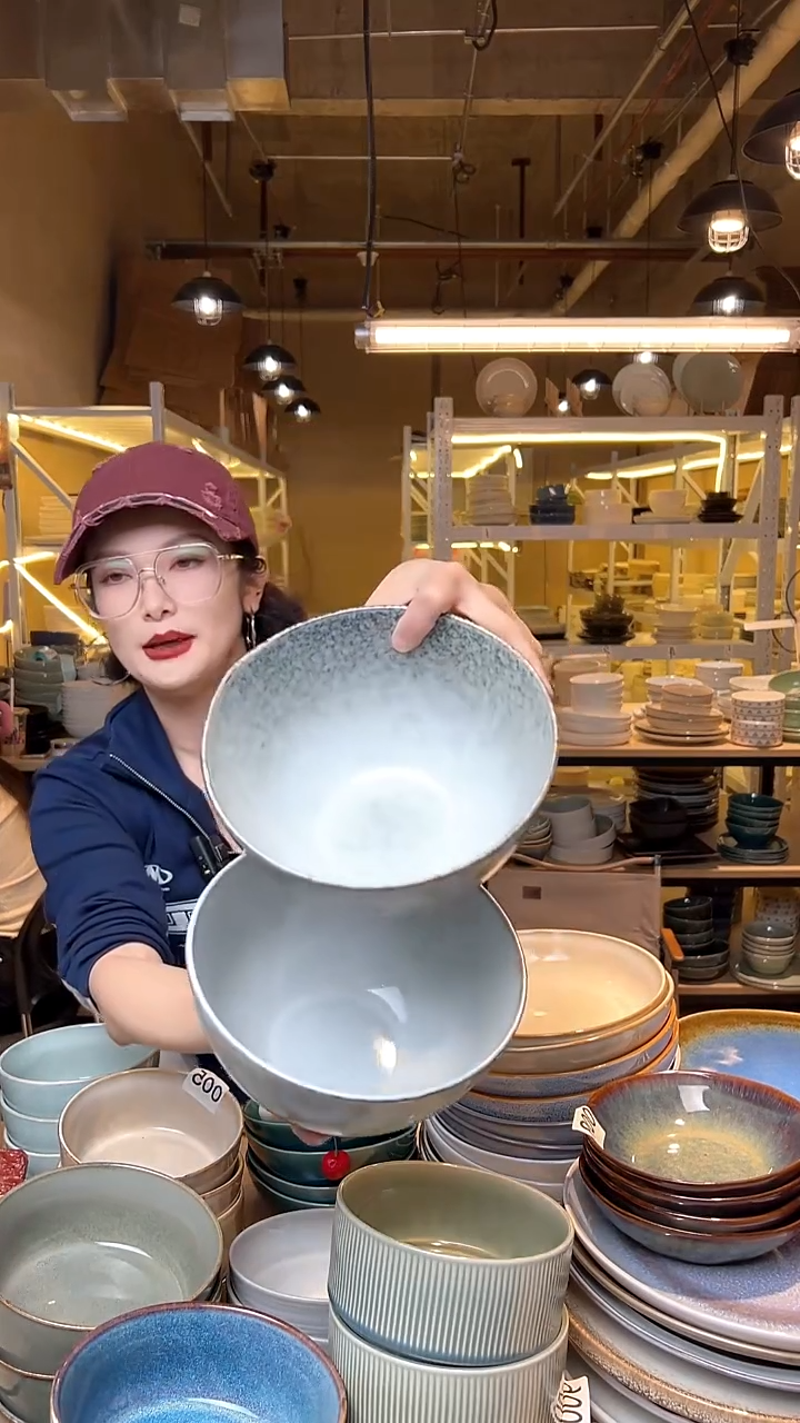 瓷116外贸尾货高温釉下彩陶瓷餐具默认微瑕