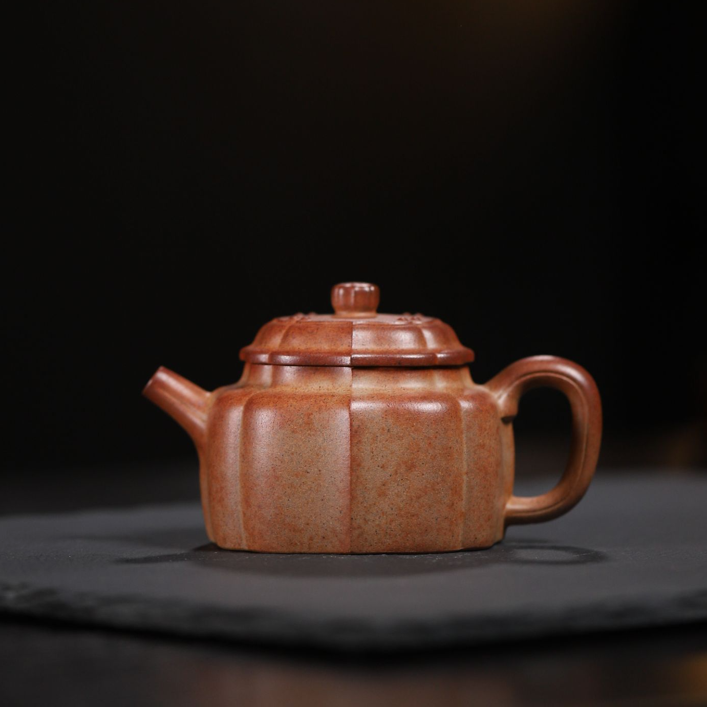 【黑墩头•筋纹德钟壶 】宜兴原矿紫砂壶原矿龙窑柴烧半手精工而制