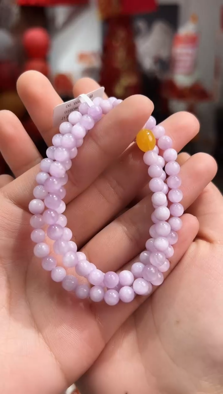 【闪购商品】锂辉石手串未镶嵌TT3423紫锂辉原创设计多样性发一