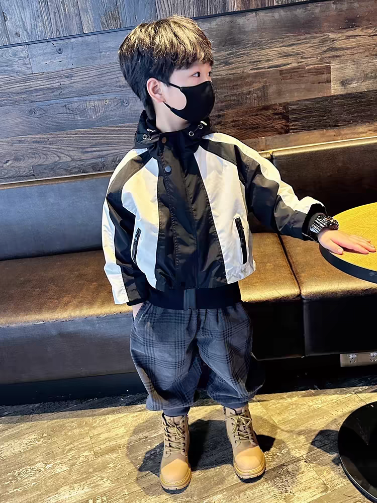 洋气时尚韩版中大童外套