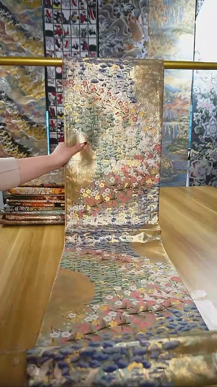 【闪购商品】织绣织锦97松针花鸟