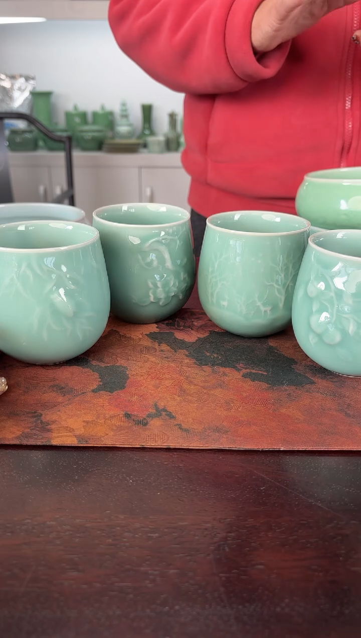 云间青瓷 小米茶器  春夏秋冬